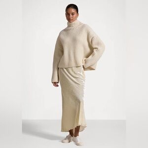 Polo Ralph Lauren Velvet Bias-Cut Skirt